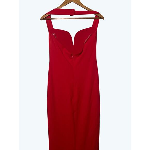 Nookie Madonna Gown Cocktail Dress Evening Maxi Red Size XL - Picture 4 of 9